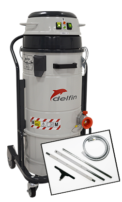 Industrial vacuum cleaner for oven cleaning