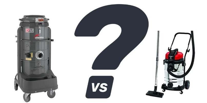 Professional or industrial vacuum cleaner